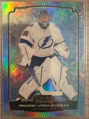 2022-23 OPC PLATINUM ANDREI VASILEVSKIY ARCTIC FREEZE SP #39 #67/99 TB LIGHTNING - Image 1 of 2