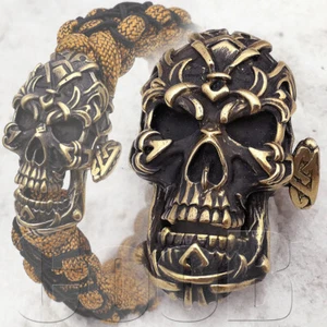CooB Paracord Buckle Shackle BIKER CELTIC SKULL for Bracelet Lanyard Bead Beads - Picture 1 of 9