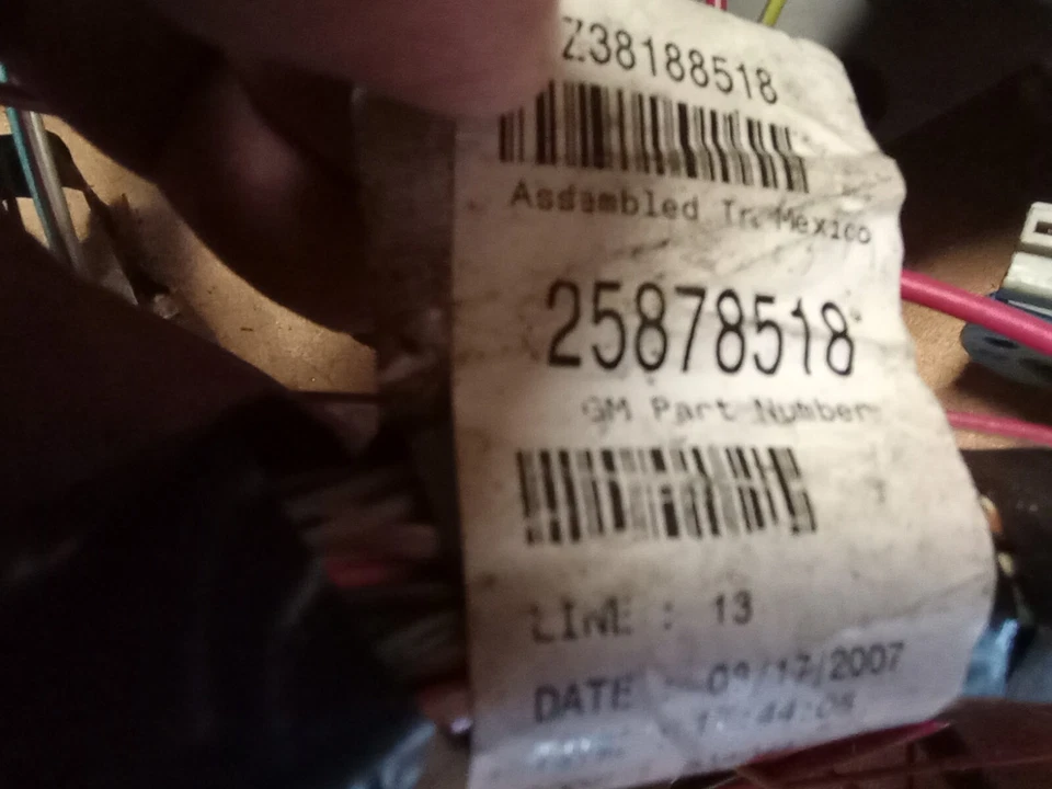 2007 GMC YUKON DENALI XL 1500 BODY WIRE WIRING HARNESS OEM 25878518 25912046 - Image 1 of 1