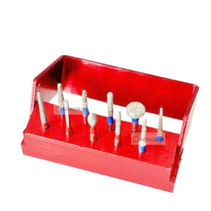 Zahnbrückenpräparation vordere hintere Krone Diamantbohrer Silber 10 Stück/Set - Bild 1 von 5