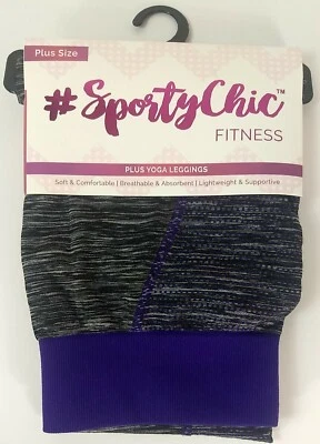 Leggings Deportivos Chic Fitness Yoga - TALLA GRANDE Hasta el Tobillo Apoyo Negros Foto 1 de 3