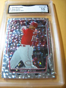 JOEY VOTTO REDS 2014 BOWMAN SILVER ICE # 114 GRADED 10  L@@@K - Picture 1 of 1