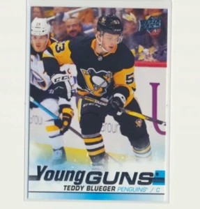 2019-20 Upper Deck Series 1 Young Guns 231 Teddy Blueger Pittsburg Penguins - Picture 1 of 2