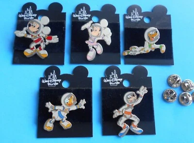 Булавки астронавтов Disney WDW булавки Mick 548, 516, Donald 520, Goofy 519, Pluto 518 - Изображение 1 из 3