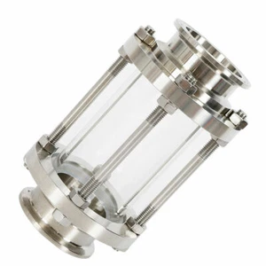 2 Inch 51mm Flow Tri Clamp Sanitary Sight Glass 304Stainless Steel DN25-DN100 2" - Picture 1 of 9