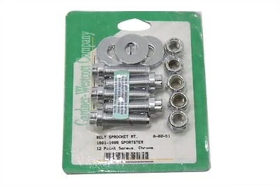 Pulley Bolt Kit Chrome fits Harley Davidson - Image 1 of 1