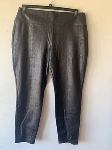 NWT Apt. 9 Leggings Tummy Control Faux Leather Reptile Print XXL - Picture 1 of 6