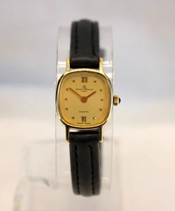 OROLOGIO Donna BAUME & MERCIER Oro Giallo 14K Quarzo Corona Cabochon BATTERIA NUOVA - Foto 1 di 9