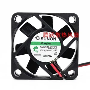 SUNON KDE1204PFV1 4010 12V 1.1W 4CM 2-line mute magnetic levitation small fan - Picture 1 of 4
