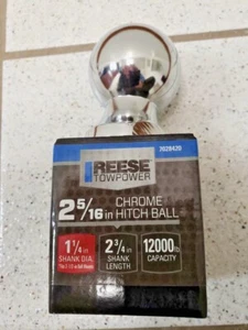 Reese 7028420 CRHOME Hitch Ball 2-5/16 12000lb-FAST SHIP - Picture 1 of 4