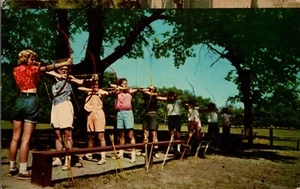 GOWEN, MICHIGAN POSTAL Campamento Luterano Concordia, Tiro con Arco - Imagen 1 de 2