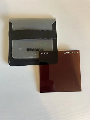 Photography Sepia Filter Square, Ambico USA (Hoyarex Size) 7762 Sepia Filter - Image 1 of 4