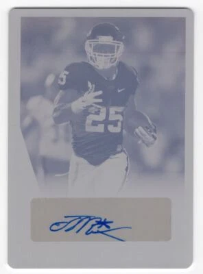 2017 Leaf Ultimate Draft Joe Mixon Printing Plate #UBA-JM2 RC Auto 1/1 Oklahoma - Image 1 of 2
