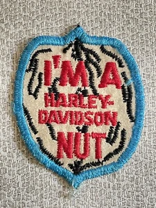 Harder To Find Harley-Davidson “I’m A Harley- Davidson Nut” Patch - Picture 1 of 2