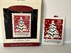 1995 Hallmark Keepsake Enameled Copper Stamps 1 Christmas Tree And 1 Seasons