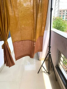 Color Block Curtains Panels Pure Cotton Summer Curtains for living room custom - Picture 1 of 10