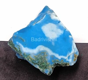 250 Ct Natural Australia Small Rough Sky-Blue Opal Certified  Loose Gemstone EKQ - Picture 1 of 11