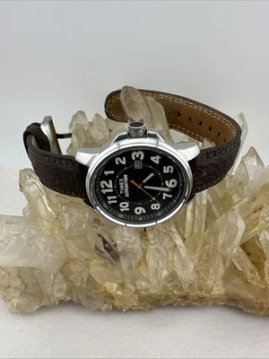 Timex Expedition Hombre T44921 Fecha de Campo Cuero Cuarzo Analógico 40mm Reloj 7 3/4" Foto 1 de 4