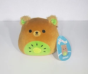 NEU Kellytoy Squishmallows braun grün Mitchard Kiwi Bär süß Plüschtier 5 Zoll Neu mit Etikett - Bild 1 von 7