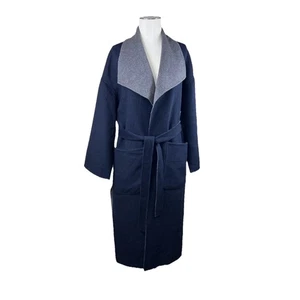 R Label Reset Label Womens Yak Angora Blend Belted Trench Coat Kimono Robe (S) - Picture 1 of 12