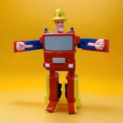 Fireman Sam Convertible Jupiter Fire Engine Transformer Complete Pop Up Head - Image 1 of 4