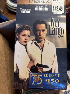 Key Largo 1948 Movie Humphrey Bogart, Lauren Bacall, VHS — 第 1/2 张图片