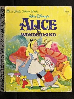 Vintage A Little Golden Book: Disney’s Alice In Wonderland 105-77 1996 #3916 - Image 1 of 4