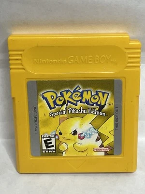 Pokemon Yellow Authentic (Nintendo Gameboy Color)  Works / Tested - NEW BATTERY - Image 1 of 4