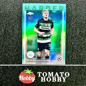 TOPPS CROMO UEFA 2024-25 CONRAD HARD RC/199 REFRACTOR AQUA SCP - Imagen 1 de 2