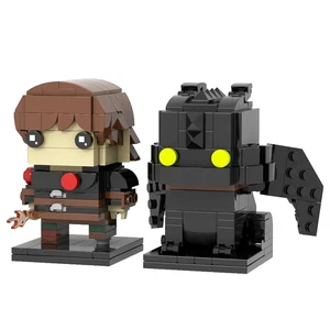 How To Train Your Dragon Hiccup Toothless Brickheadz 292 Pieces - Picture 1 of 6