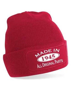  Gorro hecho en 1945 regalo 80 cumpleaños ideal para hombres y mujeres  - Imagen 1 de 9