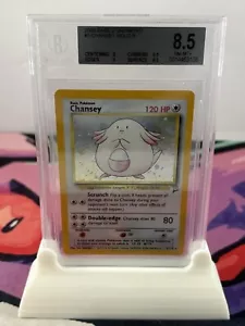 -SWIRL- Pokemon TCG Chansey Holographic Base Set 2 BGS 8.5 (PSA/CGC) - Picture 1 of 2