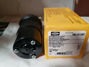 HBL 2313M7 female cord connector L5-20R Black - Picture 1 of 1