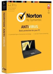 New Other Norton Antivirus Basic 2013 - 1 Year Subscription 3 Computers - Picture 1 of 1