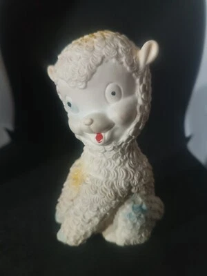 Jouet Ancien Couinant Pouêt Agneau TBE - Photo 1/4