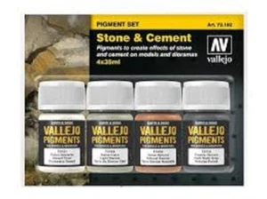 Vallejo Pigment Set Stone and Cement New - Picture 1 of 1