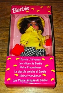 Barbie Li'l Friends 1993 Mattel Difícil de Encontrar Muñeca 4" Versión Europea Está Lluviendo NRFB - Imagen 1 de 2