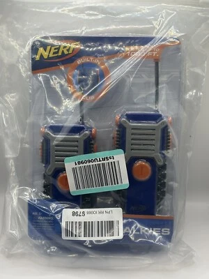 Walkie Talkie Nerf Toy Kids Set of 2 1000 ft range Children NEW - Image 1 of 2