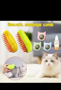 Haustierpflegebürste wiederaufladbare Schuppenbürste Heißdampftechnologie USA Katzen - Bild 1 von 7