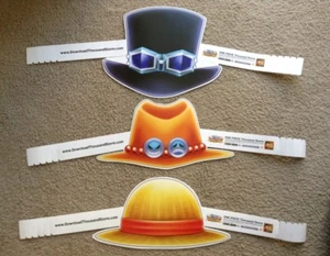 NYCC 2017 New York Comic Con Bandai Namco One Piece Mil Sombrero de Papel de 3 - Imagen 1 de 1