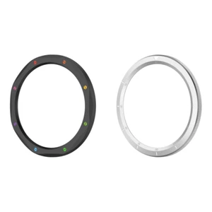 Metal Bezel Ring Tempered Glass Film for Xiaomi Watch S4/S3 (Black Rainbow) - Zdjęcie 1 z 7