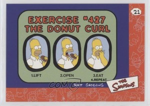 2000 Artbox The Simpsons Collectible Stickers Exercicise #427 Donut Curl 02l5