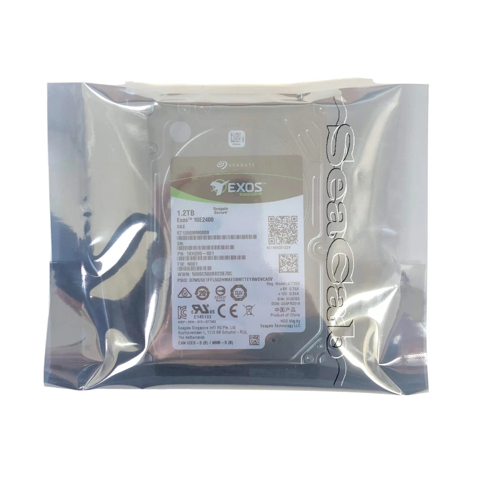 Brand New ST1200MM0009 - Seagate Exos 1.2TB 10K 2.5" 12Gbps SAS Hard Drive - Image 1 of 1