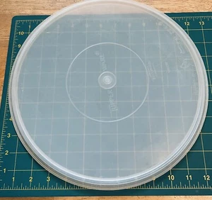 Vintage 12.5 -inch TUPPERWARE Sheer Round Seal Logo Replacement Lid 224 - Picture 1 of 4