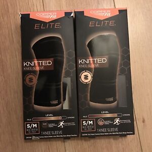 Copper Fit ELITE knitted Knee Sleeve S/M New