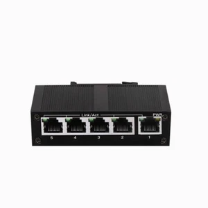 Conmutador de red industrial POE de enlace ascendente velocidad Gigabit configuración no administrada - Imagen 1 de 8
