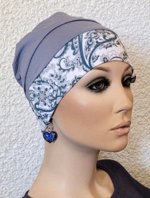 Leichte CHEMO MÜTZE Kopfbedeckung Cap weich bequem Turban Sommer Einlagig Anna - Bild 1 von 4