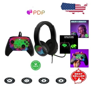 Experience Gaming: Space Dust Glow Bundle with Controller & Headset Set for Xbox - Picture 1 of 12