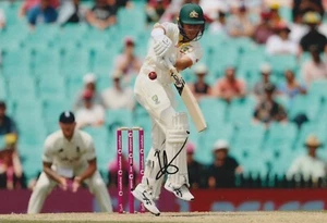Autógrafo de cricket foto firmado por Marcus Harris de Australia 12x8 de las cenizas - Imagen 1 de 1