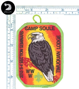 Boy Scouts Of America Timuquan Lodge 340 WCFC 2013 S4 Section Seminars Patch - Picture 1 of 1
